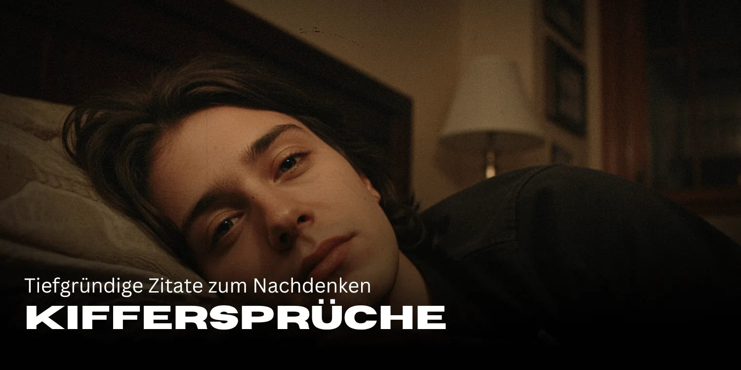 Kiffer Sprüche pour réfléchir : Femme pensive allongée dans son lit