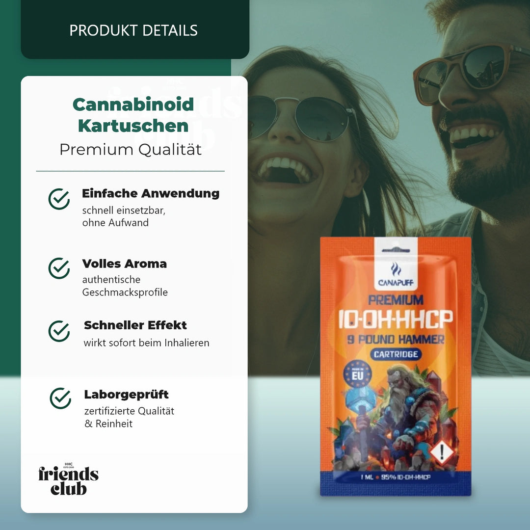 10-OH-P Kartridż 9 Pound Hammer 95% 1ml-Smagro GmbH