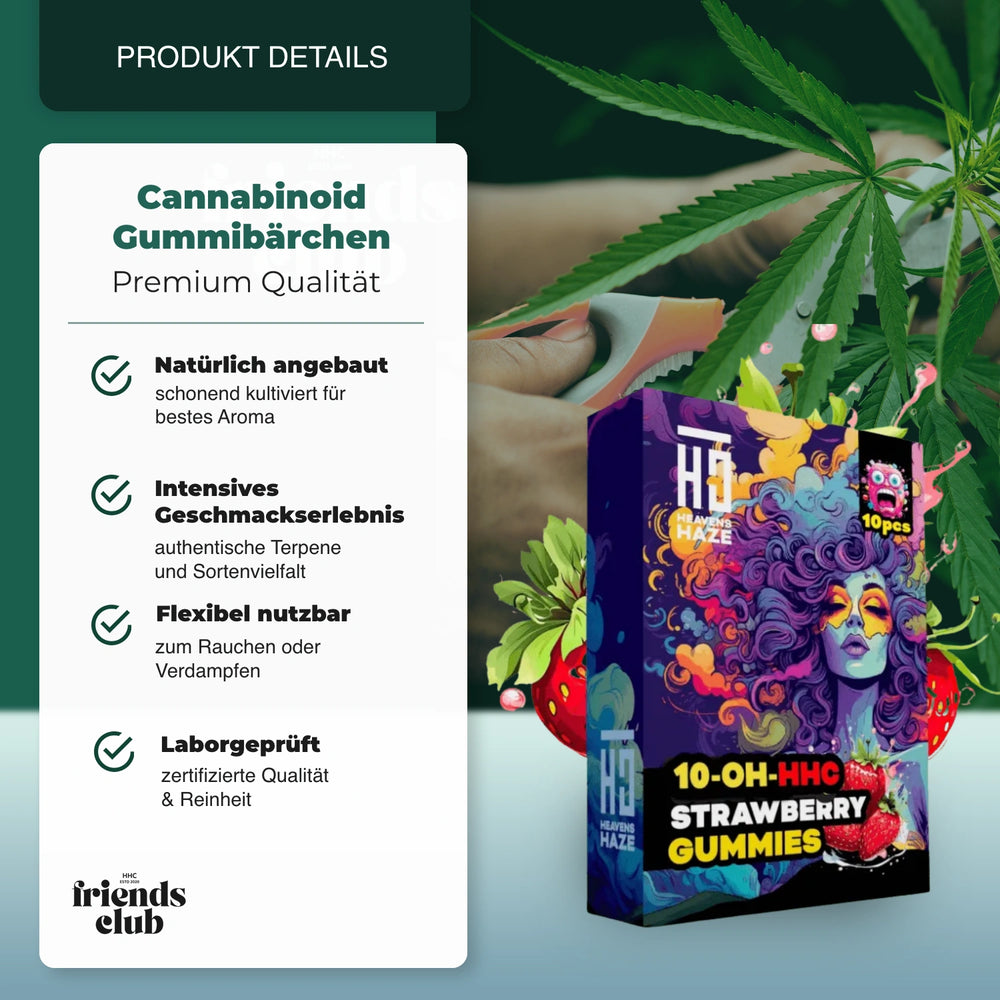 10-OH Gominolas Fresa 10 piezas