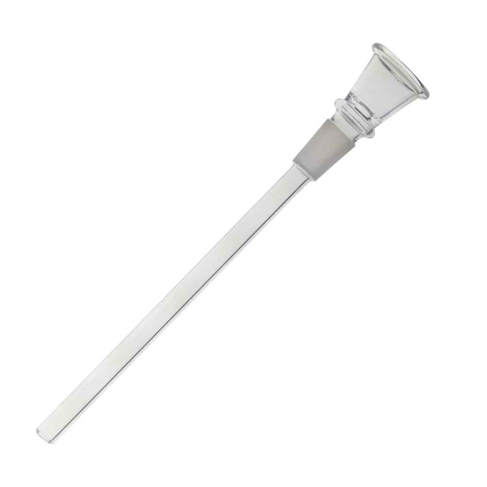Chillum de vidrio - forma de embudo, corte 14,5, 17 cm