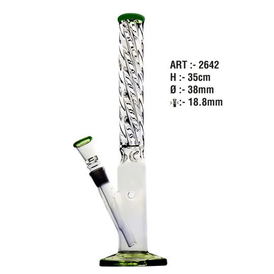 Twister Glass Bong 35cm
