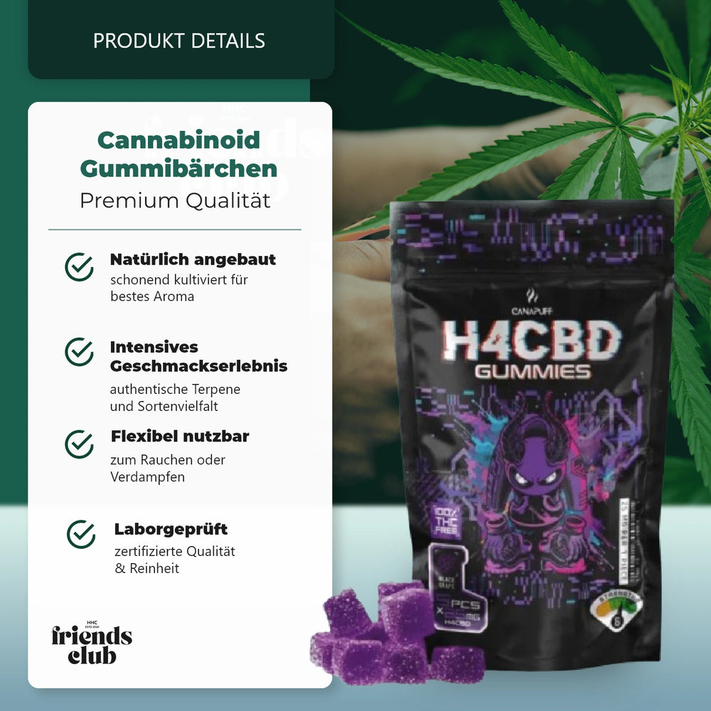 H4CBD Żelek - Czarna Winogrona