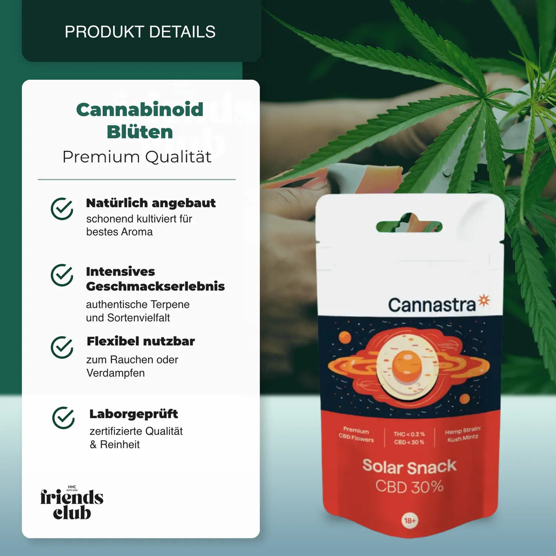 CBD Bloemen Solar Snack 30% - hhcfriends