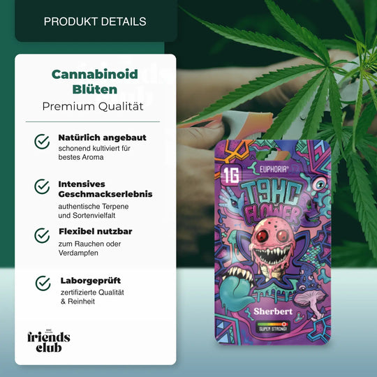 T9HC Bloemen Sherbert (1 g) - hhcfriends