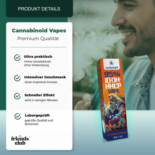 10-OH-P Vape 9 Pound Hammer 95% 1ml - hhcfriends