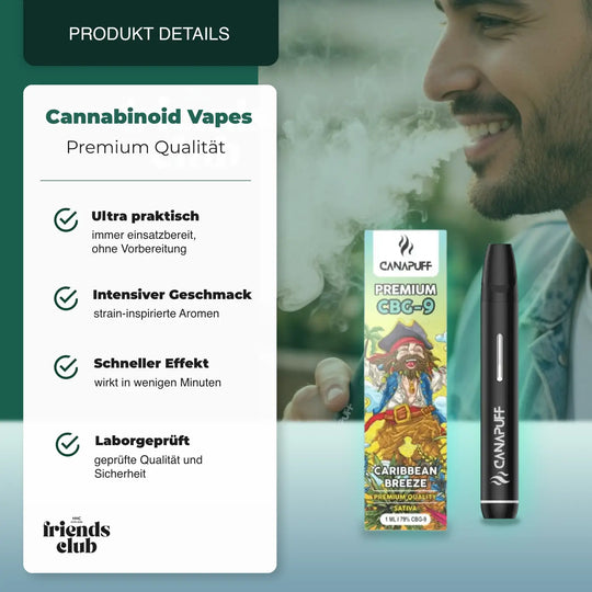 CBG9 Vape Caribbean Breeze 79% 1ml - hhcfriends