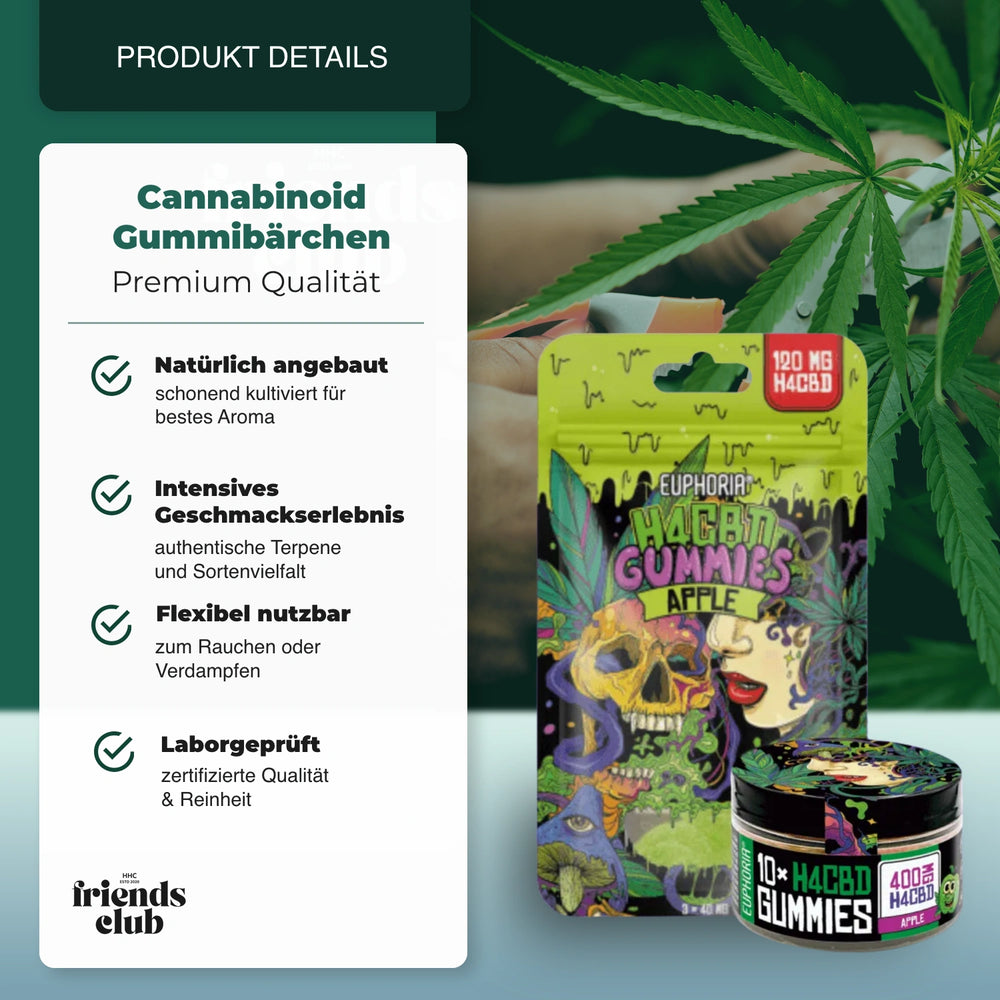 H4CBD Gummies Măr