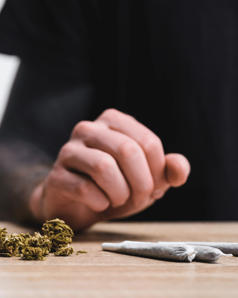 Joint on a table