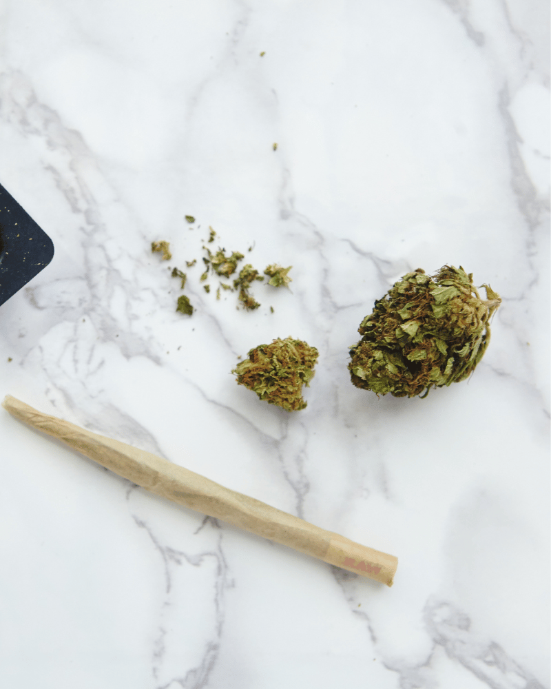 Joint on a table