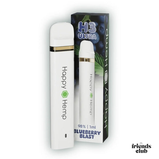 Happy Hemp H3 Ultra Blueberry Blast 1ml Vape - hhcfriends