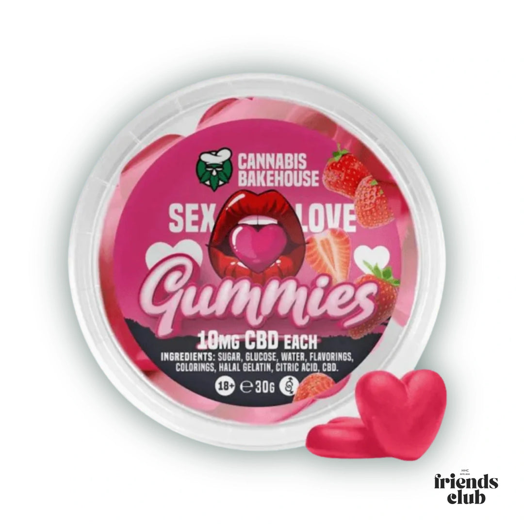 CBD SEX/LOVE GUMMIBEERTJES - AARDBEI (30G) - hhcfriends