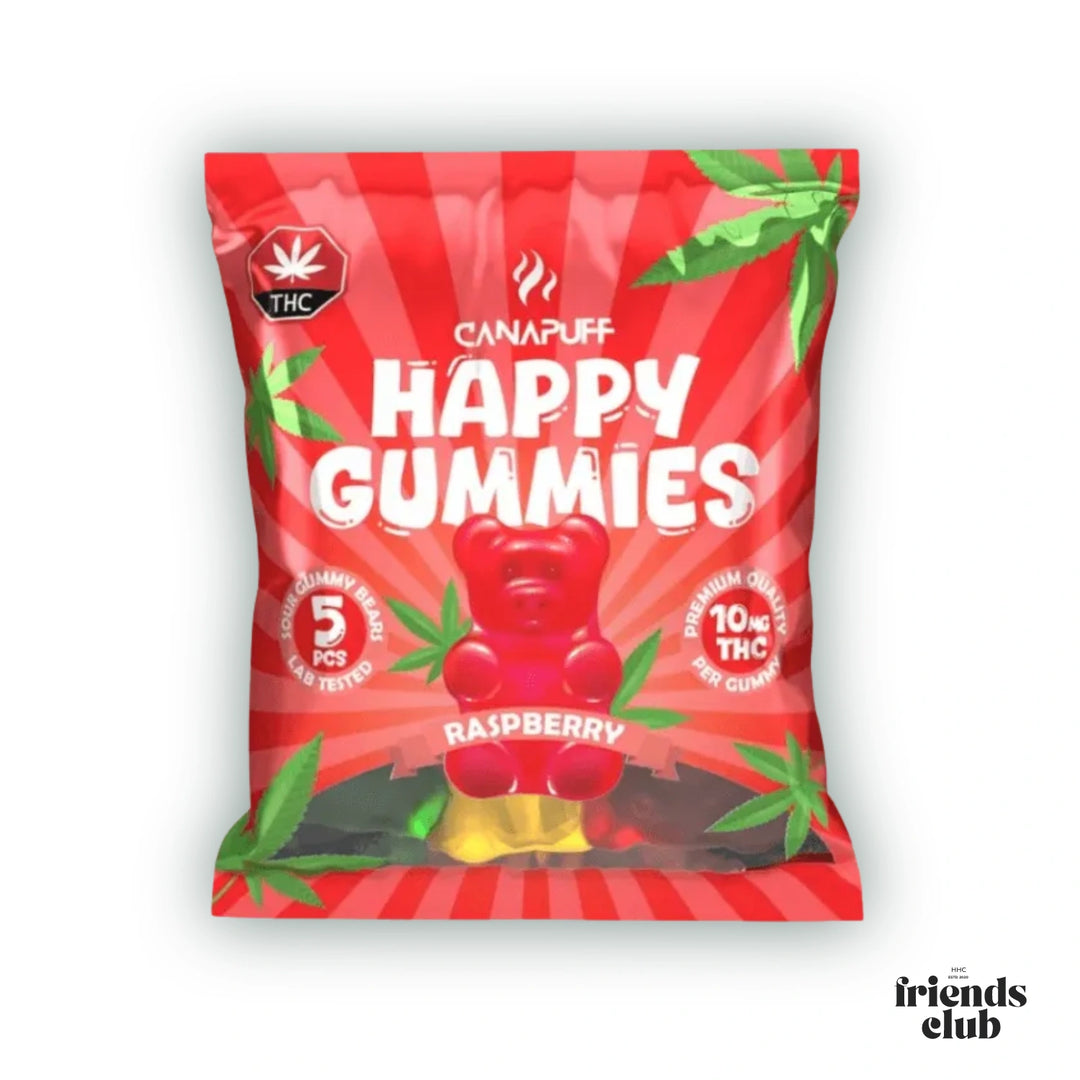THC Gummies - Raspberry (5 pieces) - hhcfreinds