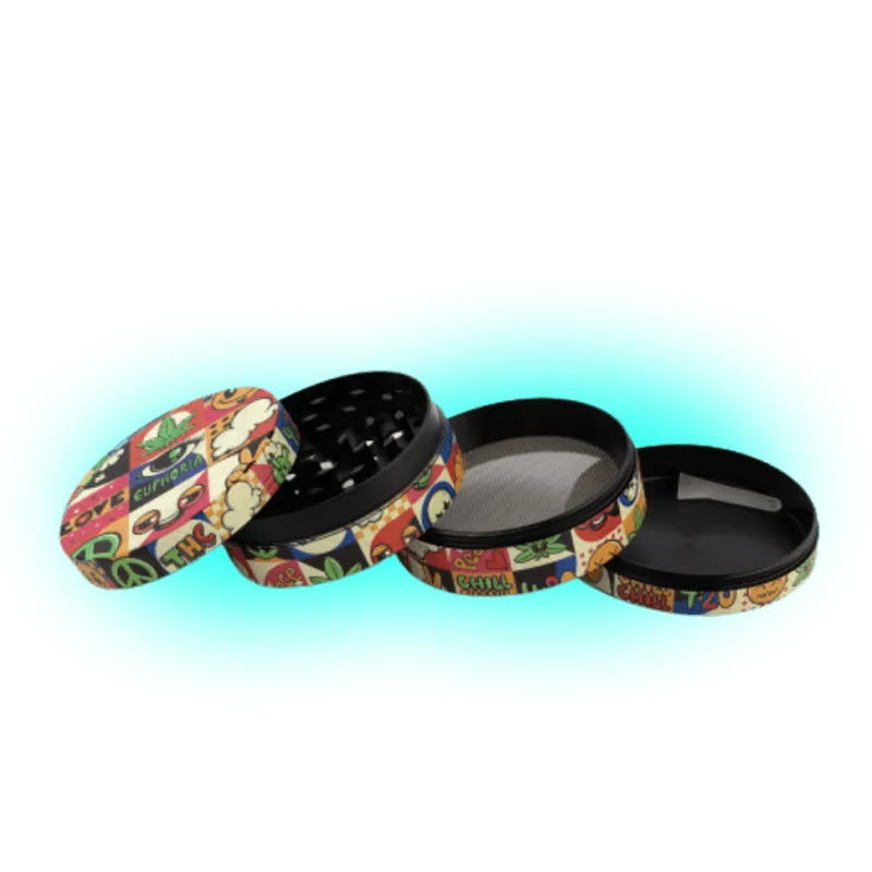 Euphoria Metall-Grinder Groovy 63 mm - 4 delen