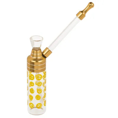 Bong Classic 12 cm szájrésszel Üveg/Fém