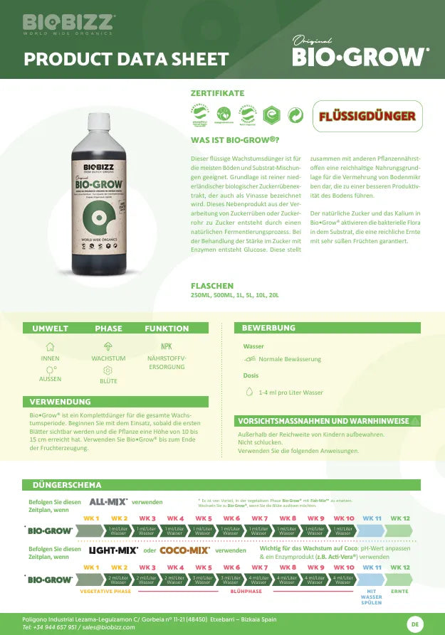 Bio Bizz Bio-Grow Meststof-Smagro GmbH
