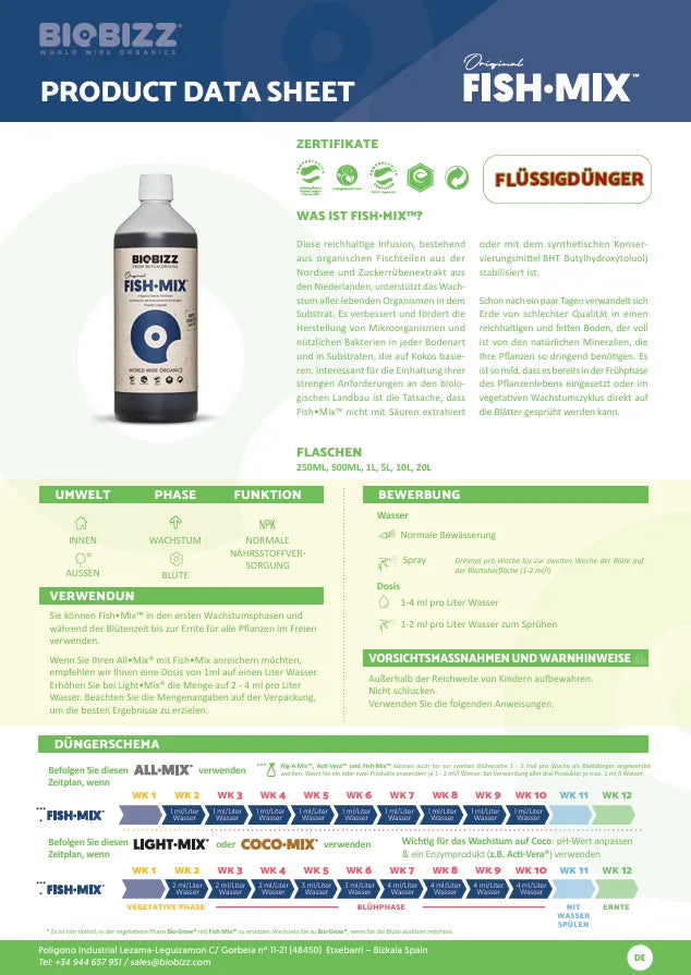Bio Bizz Fish Mix-Smagro GmbH
