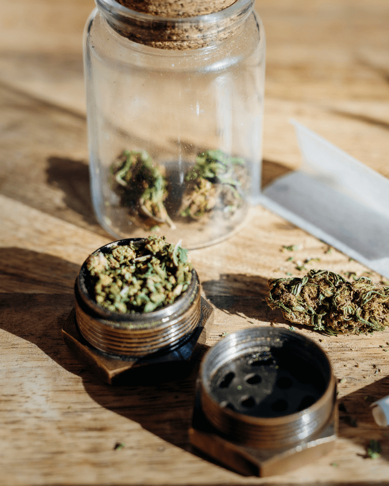 Cannabis HHC Rolling Tray for consumption.