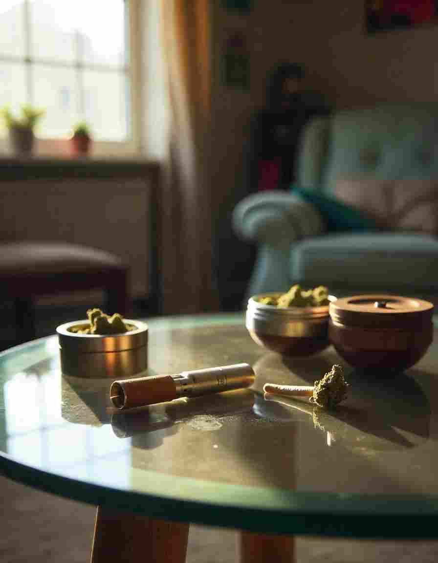 Weed Vaporizer op de tafel