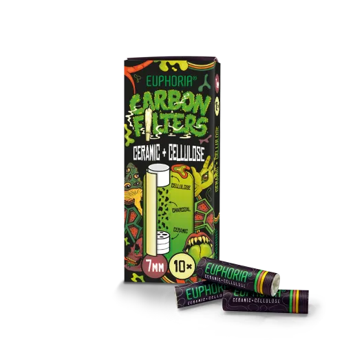 Euphoria Cellulose + Keramische Koolstoffilters 10 stuks