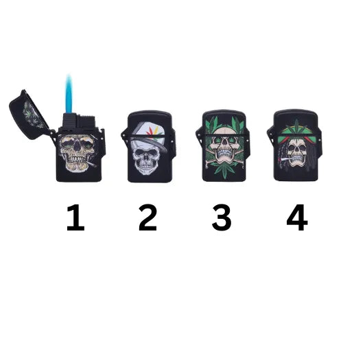 Sturmfeuerzeug Skull mit Jetflame