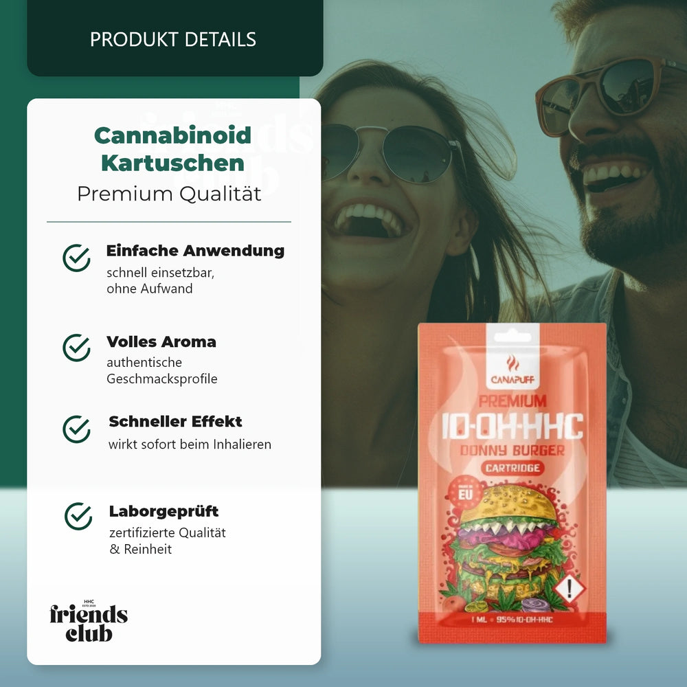 Cartouche 10-OH Donny Burger 95% 1ml-Smagro GmbH