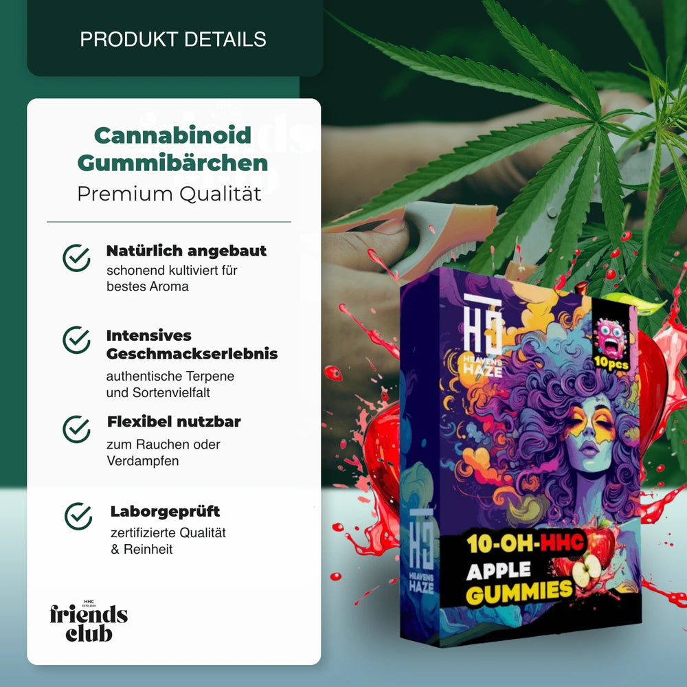 10-OH Żelki Jabłko 10 sztuk