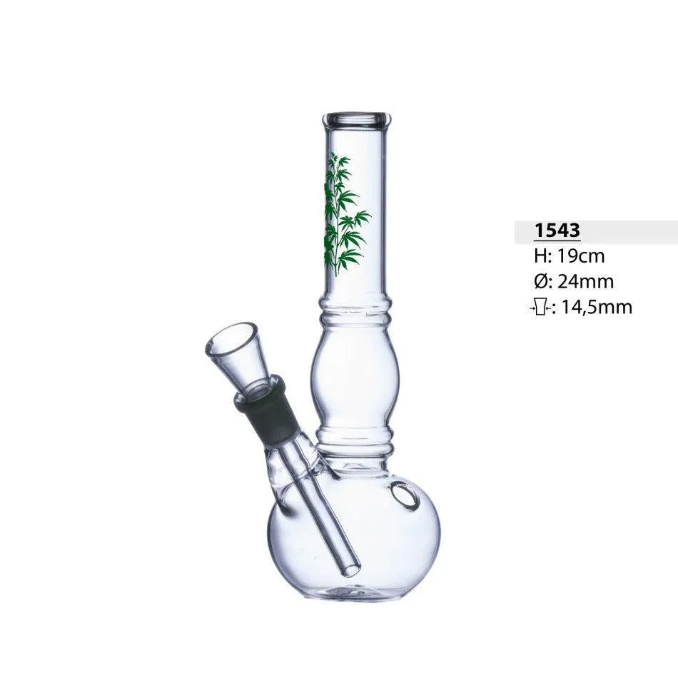 Bullet Glasbong met buik 19cm