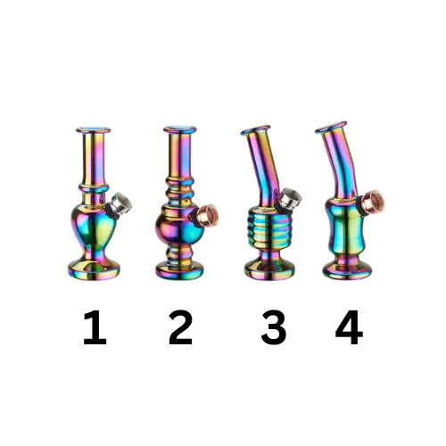 Mini Rainbow Glas-Bong 12,5cm