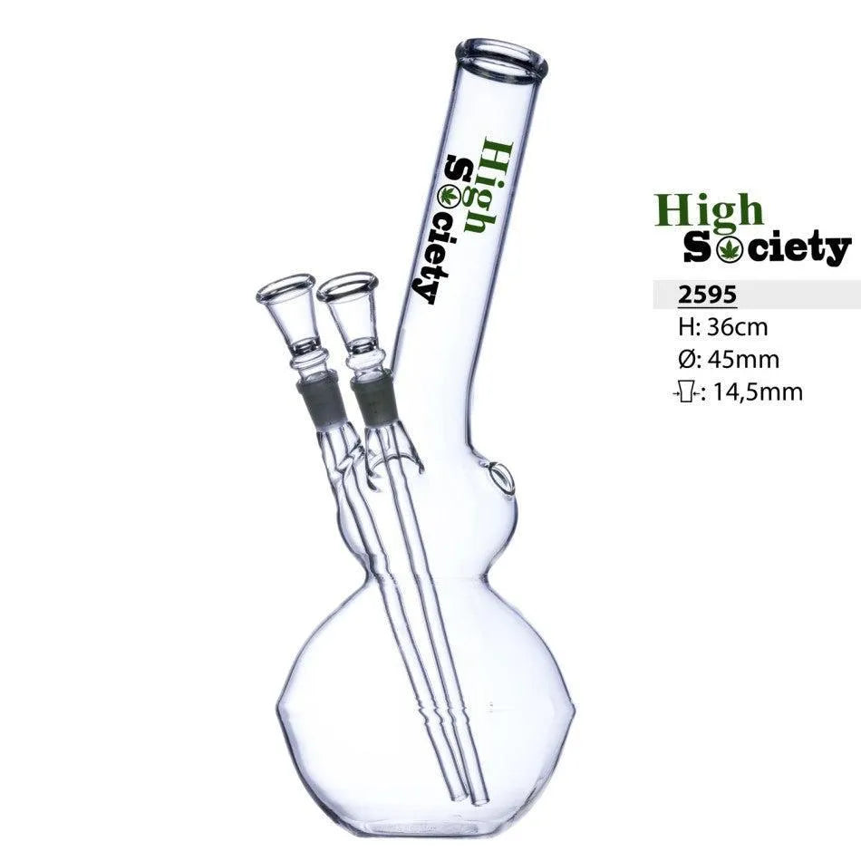 HS podwójna kula z podwójnym chillum 32 cm