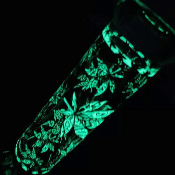 Black Leaf Glow Star Beaker Bong de Hielo