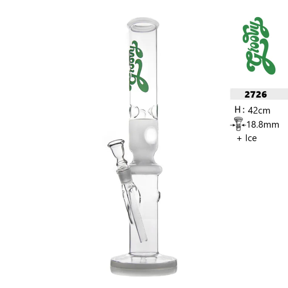 Bong de vidrio Groovy – 42 cm