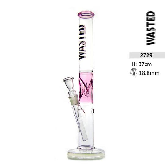 Glasbong Wasted – Edición Pink Ice 37 cm