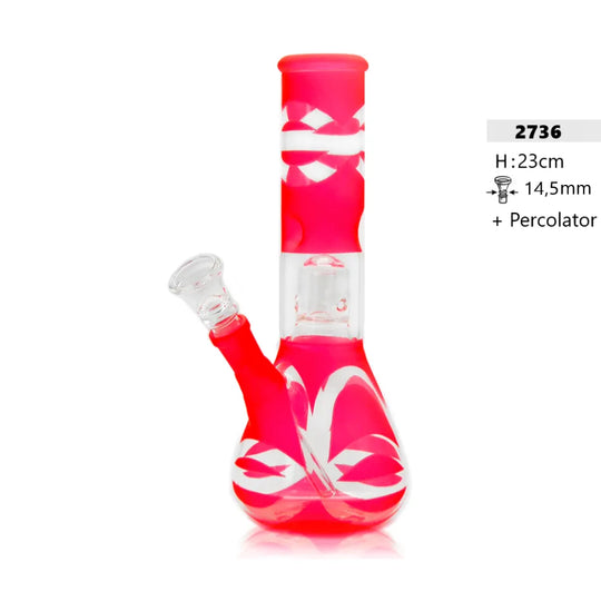 Bong de vidrio con percolador 23 cm