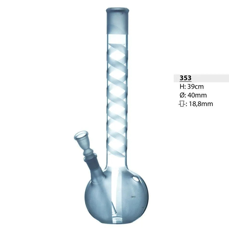 Szklane bongo piaskowe 39 cm