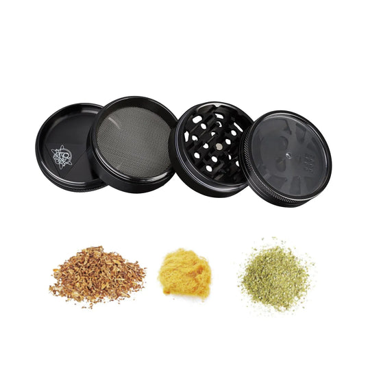 Młynek Grinder 4-częściowy – wzór z okienkiem