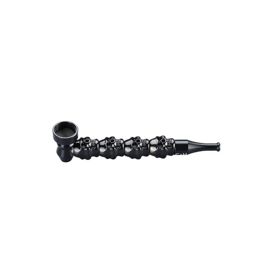 Metalen pijp Metallic Skull 13cm