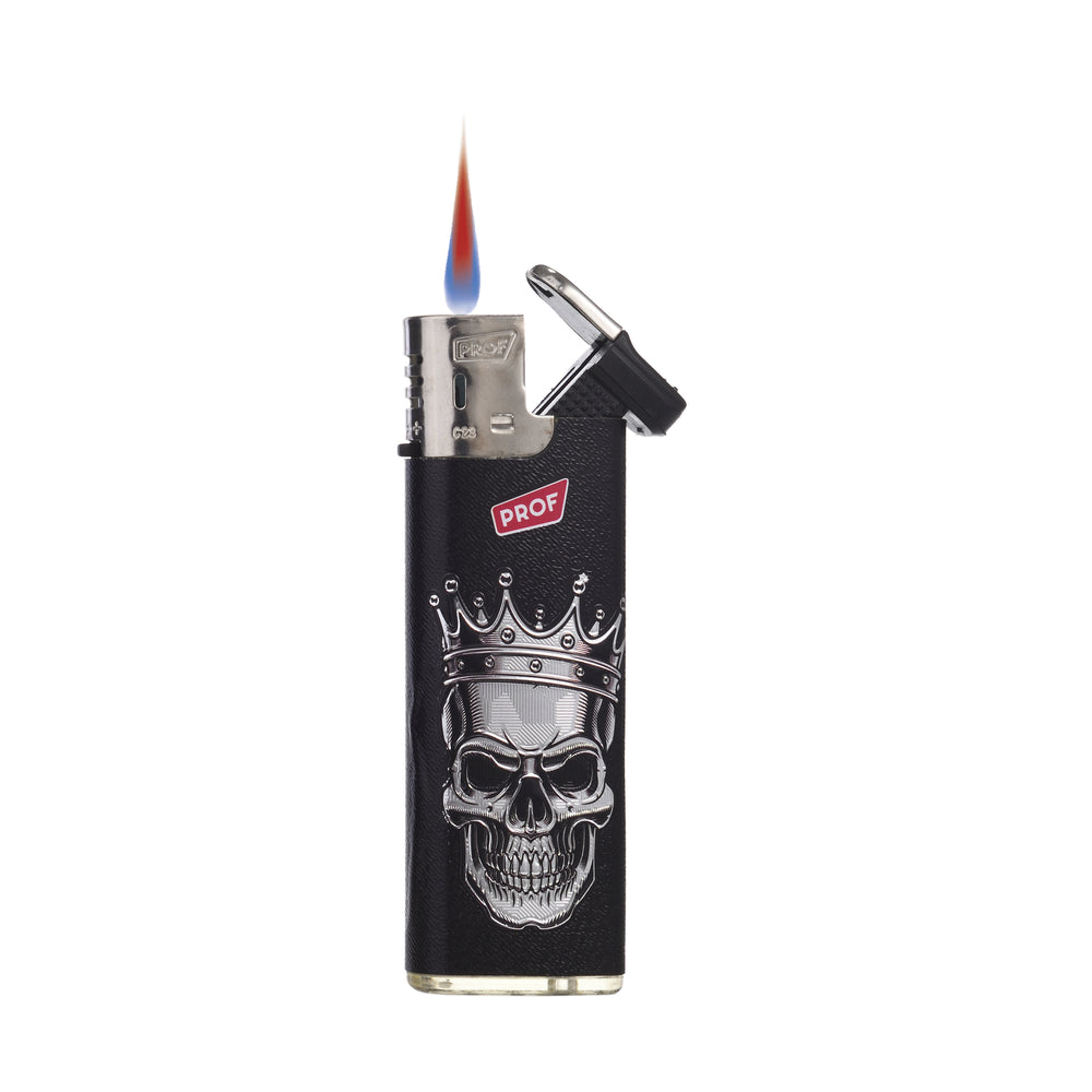 Fünf Skull Feuerzeuge mit Nummern