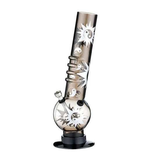 Bongo akrylowe kula czarno-biała YingYang wys.: 32 cm