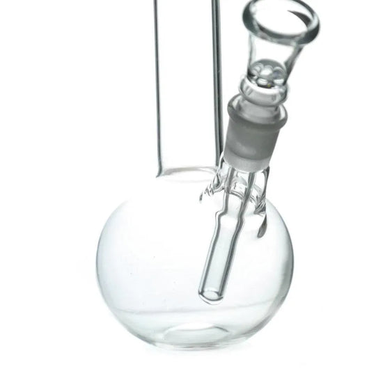 Bullet Glass Bong met gebogen mondstuk H: 18cm