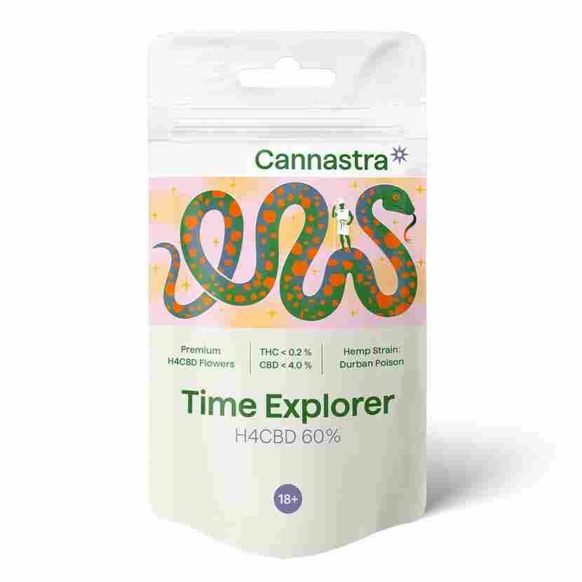 H4CBD Flower, Durban Poison für intensiven Genuss.