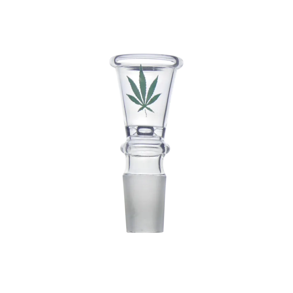 Glazen kop met blad – Conical 7,5 cm