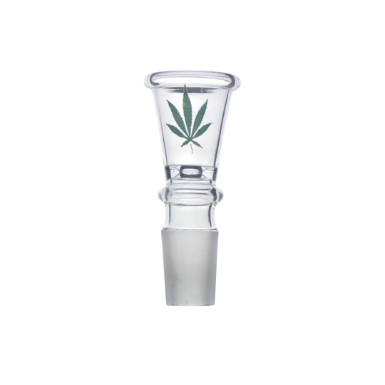 Glazen kop met blad – Conical 7,5 cm