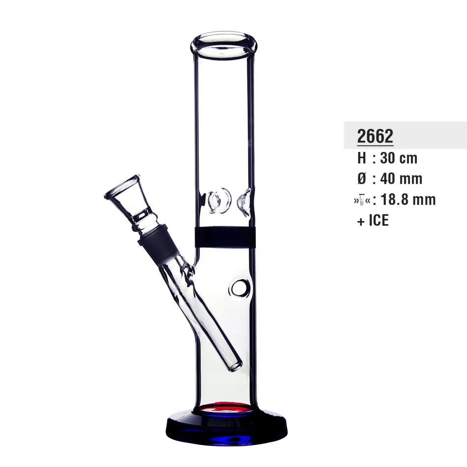 Glass Bong Cylindrical 30cm