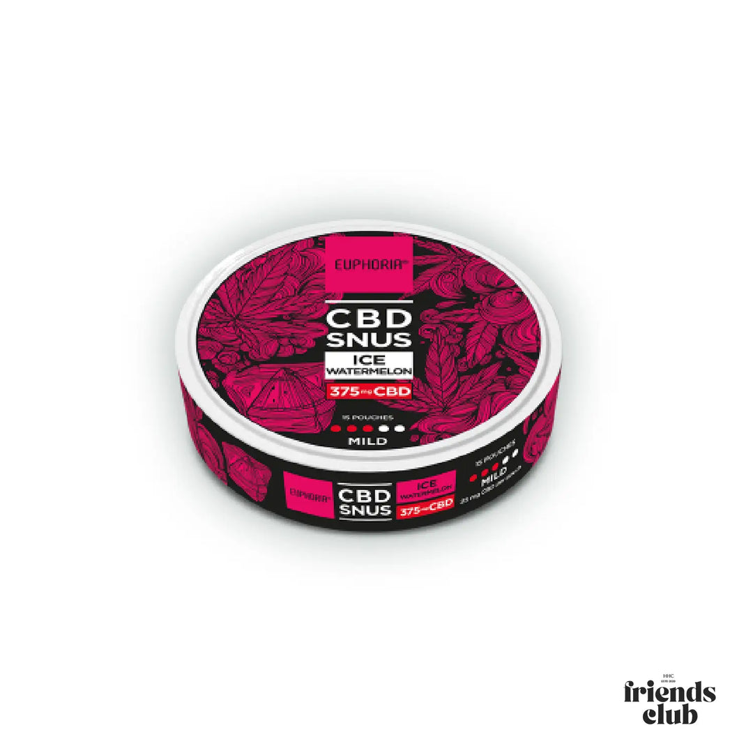Euphoria CBD SNUS Ice Watermelon 375 mg (15 x 25 mg)
