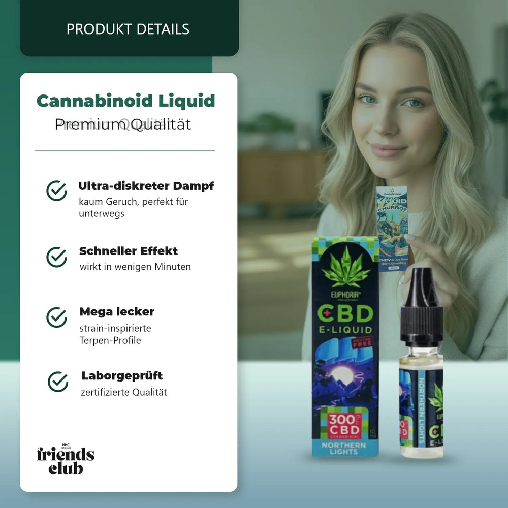E-lichid CBD Northern Lights 300 mg 10ml