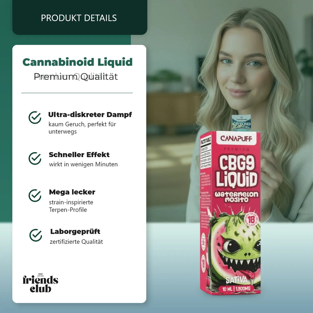 CBG9 Liquid 1.500mg - Görögdinnye Mojito 10ml