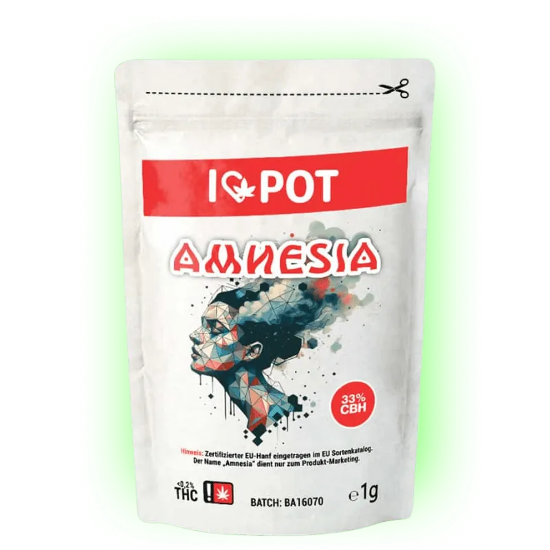 CBH Blüten Amnesia 33% I♥Pot