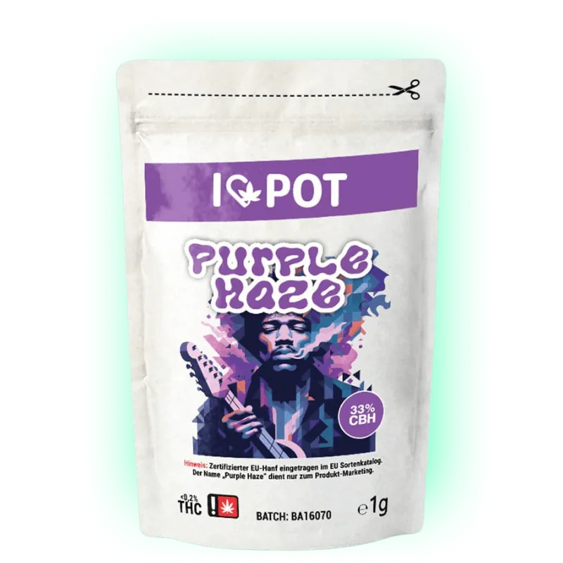 CBH Blüten Purple Haze 33% I♥Pot