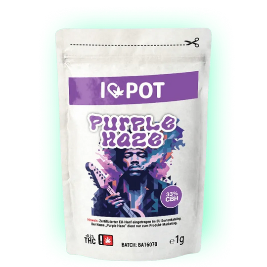 CBH Blüten Purple Haze 33% I♥Pot