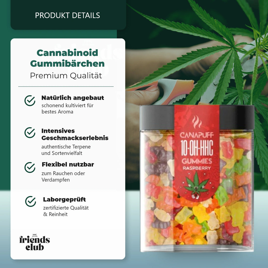 10-OH Żelki Malinowe 10 sztuk